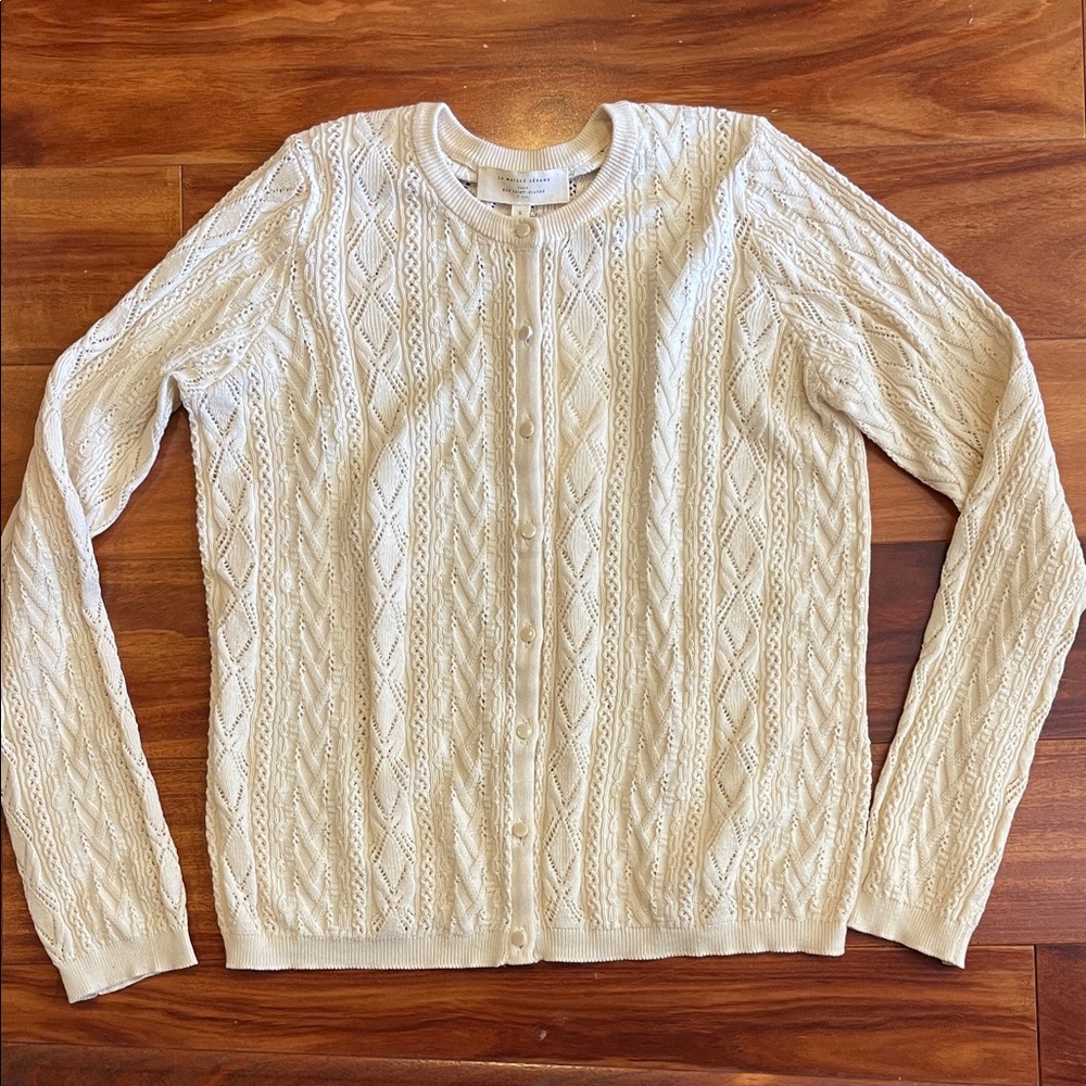 Sezane Ruben Cardigan Cream size Small S new with tags NWT